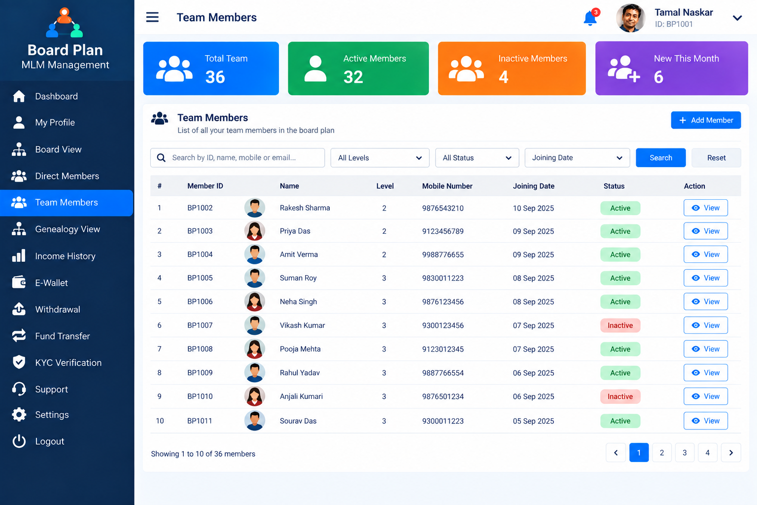 Board Plan MLM Network