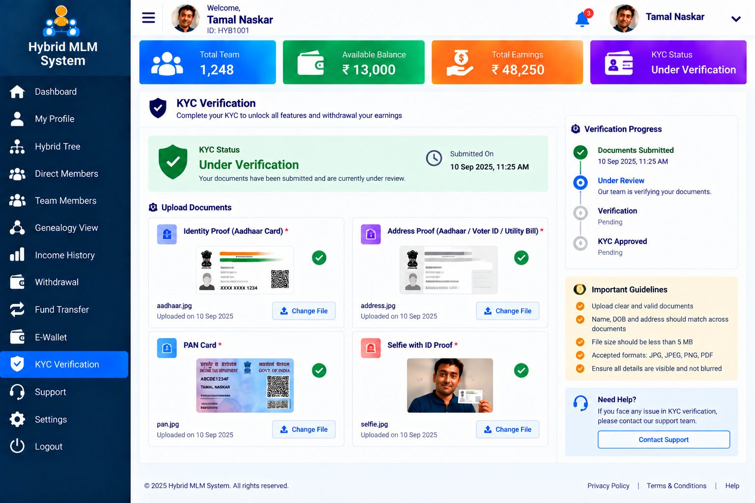 Hybrid MLM System Screenshot 7